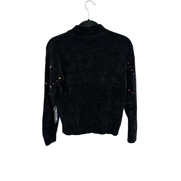 ModCloth Sweater Womens Size XS Deck The Halls With Glitz Mock Neck Pullover Top - Picture 2 of 8